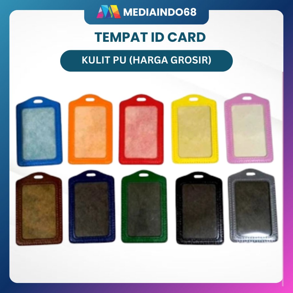 TEMPAT ID CARD KULIT SINTESIS/ID CARD HOLDER KULIT PU