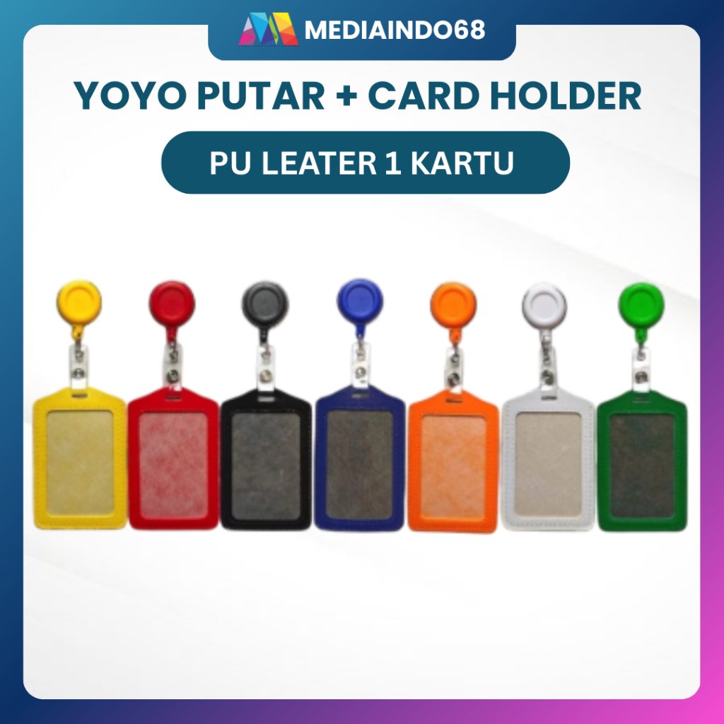 PAKET YOYO PUTAR + HOLDER KULIT SINTESIS 1 KARTU