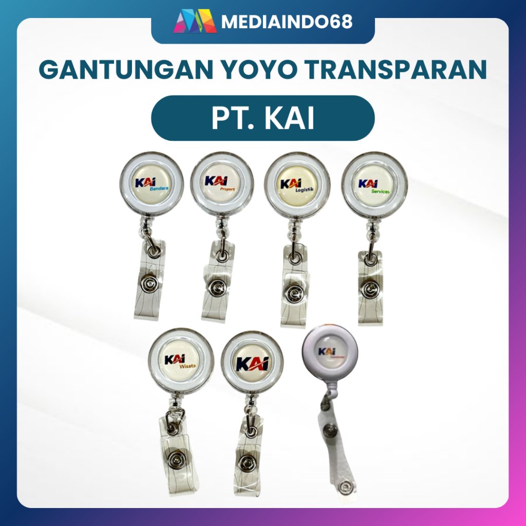 [FLASH SALE] YOYO ID CARD TRANSPARAN LOGO KAI – GANTUNGAN ID CARD