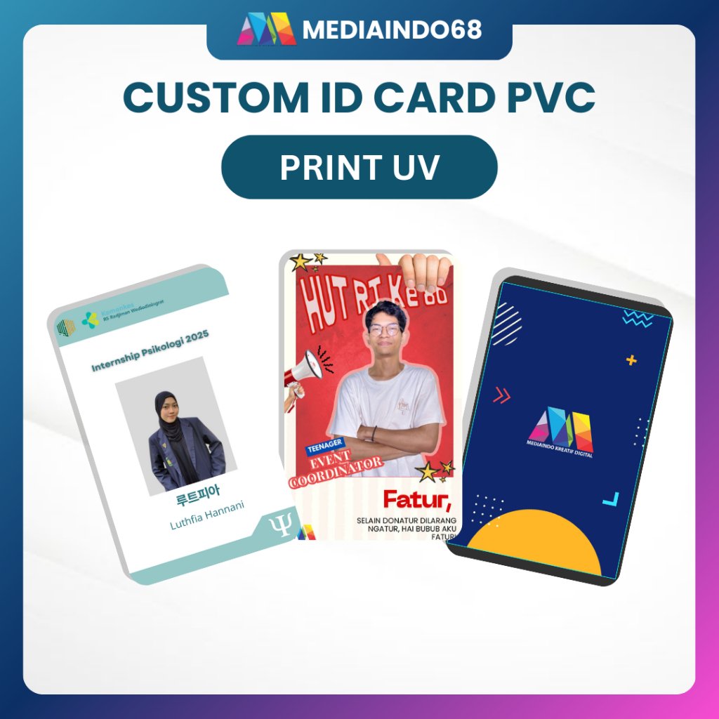 CUSTOM ID CARD PVC - PRINT UV