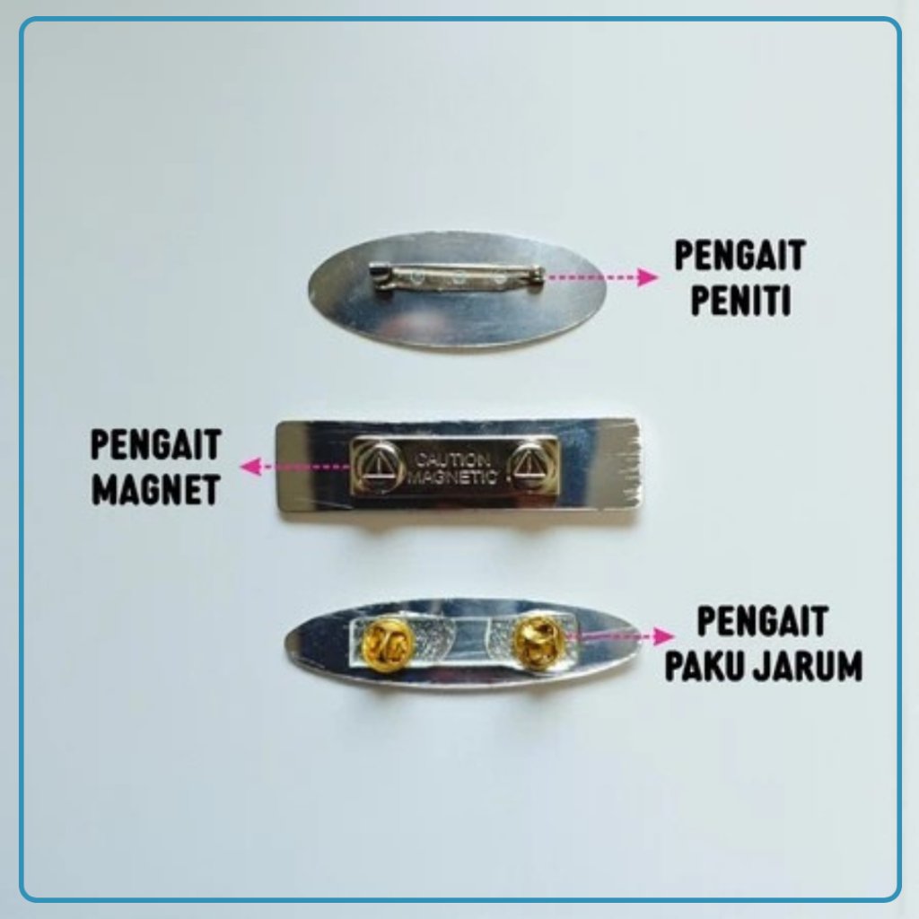 NAME TAG/NAMA DADA AKRILIK- CUSTOM BENTUK/UKURAN
