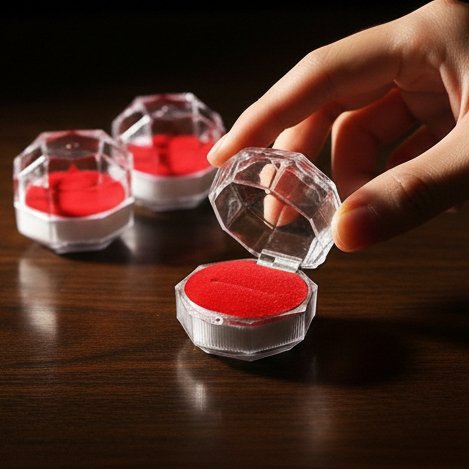 KOTAK BOX CRYSTAL CINCIN / PIN