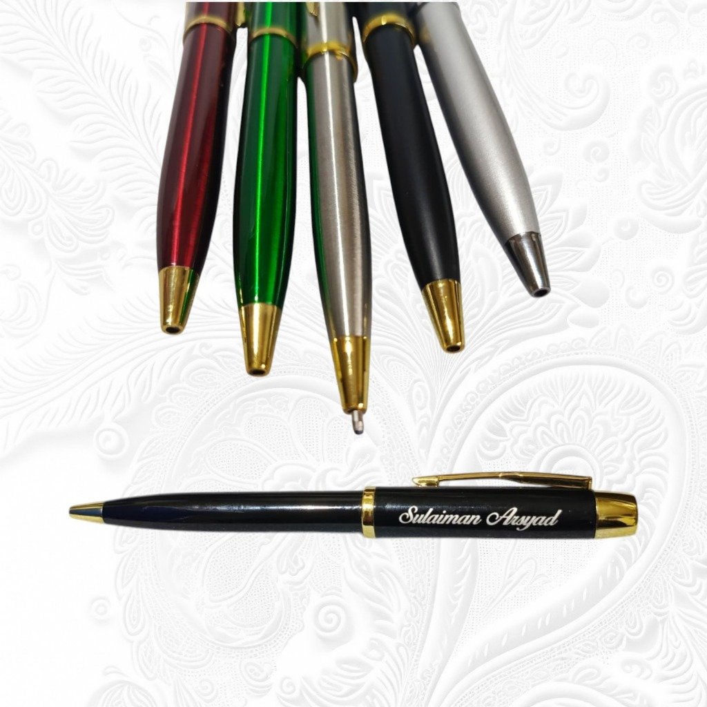 CUSTOM GRAFIR NAMA / PRINT UV PULPEN METAL EXCLUSIVE
